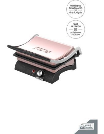 Feris FT3011 12 Dilim Döküm Rose Gold Tost Makinesi