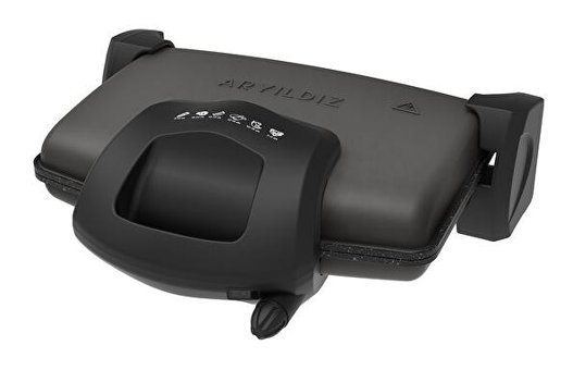 Aryıldız Contact Grill 4 Dilim Döküm Çıkartılabilir Plaka Çift Taraflı Antrasit Izgaralı Tost Makinesi