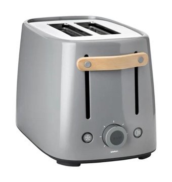 Stelton Emma 2 Dilim Kırıntı Tepsisi 870 W Gri Ekmek Kızartma Makinesi