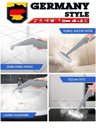 Germany Style Style C5 Profesyonel 1050W Vakumlu Buharlı Temizleyici