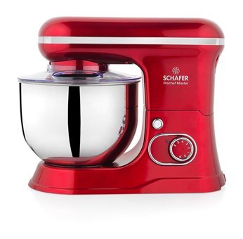Schafer Prochef Master 1500 W Hamur Yoğurma Çırpıcı Kırmızı Standlı Mikser