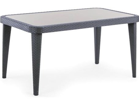 Bintaş Mobilya Dikdörtgen Plastik 150x90 cm Antrasit Bahçe Masası
