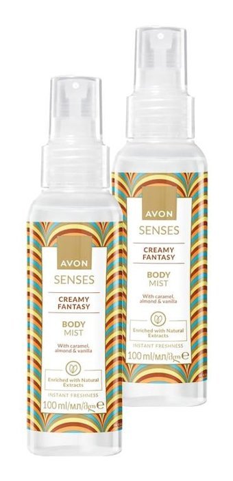 Avon Senses Creamy Fantasy Aromatik Kadın Vücut Spreyi 2x100 ml
