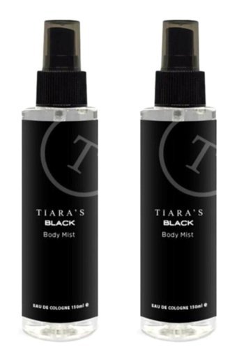 Tiara's Black For Men Meyvemsi Erkek Vücut Spreyi 2x150 ml