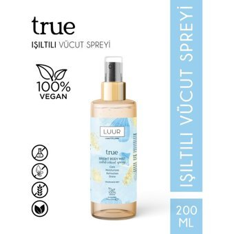 Victoria's Secret True Meyvemsi Simli Kadın Vücut Spreyi 200 ml
