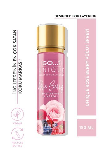 So...? Unique Rose Berry Meyvemsi Kadın Vücut Spreyi 150 ml