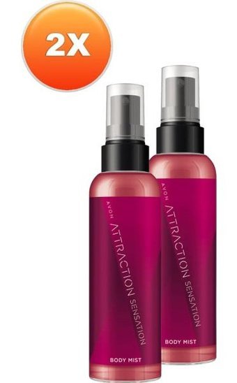 Avon Attraction Sensation Meyvemsi Kadın Vücut Spreyi 2x100 ml