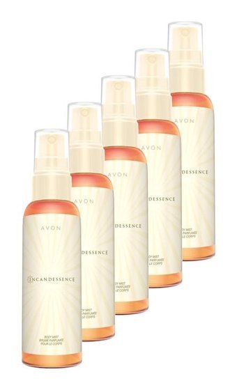 Avon Incandessence Frezya-Orkide-Sarı Lale Kadın Vücut Spreyi 5x100 ml
