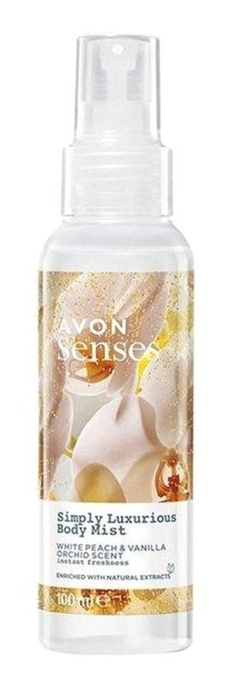 Avon Senses Simply Luxurious Beyaz Şeftali-Orkide-Vanilya Kadın Vücut Spreyi 100 ml