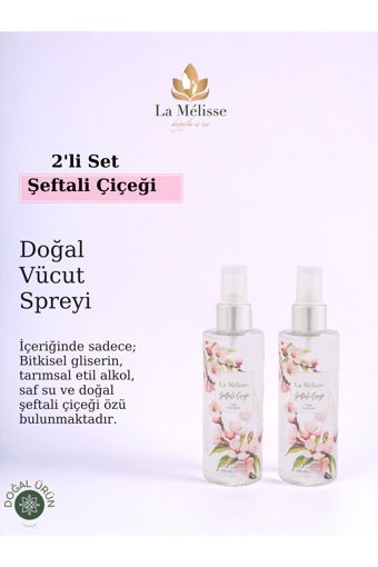 La Melisse Fragrances Şeftali Kadın Vücut Spreyi 2x200 ml