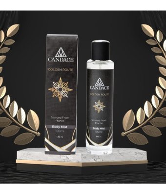 Candace Golden Route Bergamot-Pembe Biber-Tütsü Erkek Vücut Spreyi 100 ml
