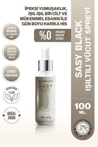 Biobellinda Sasy Black Çiçeksi Nemlendiricili Kadın Vücut Spreyi 100 ml