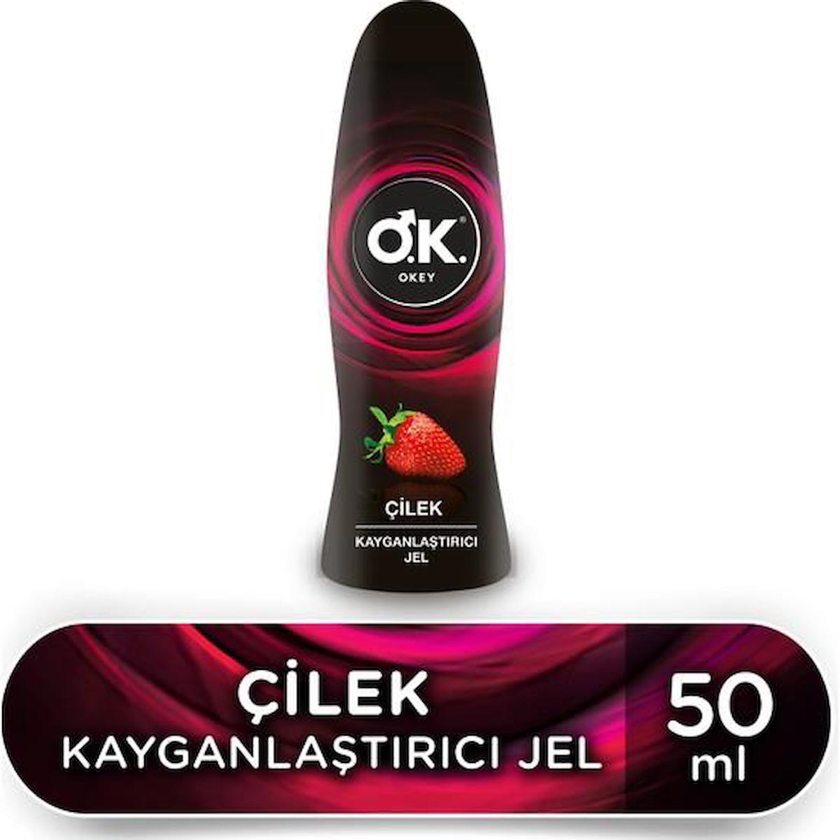 Okey Çilek Kayganlaştırıcı Jel 50 ml