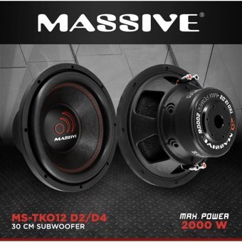 Massive Ms-Tko12 D2/D4 300 mm Mini Subwoofer Siyah