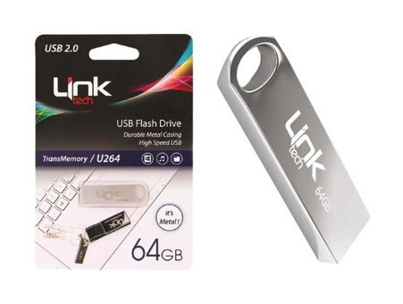 Link U264 USB 2.0 Type A 64 GB Flash Bellek Gümüş
