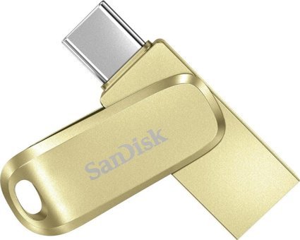 Sandisk Ultra Dual Drive Luxe SDDDC4-256G-G46GD Çift Taraflı USB 3.2 Type A-Type C 256 GB Flash Bellek Sarı