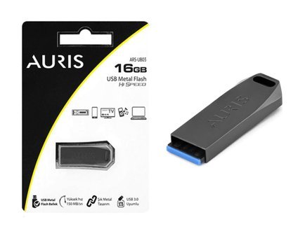 Auris AUM16 USB 3.0 Type A 16 GB Flash Bellek Siyah