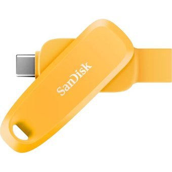 Sandisk Phone Drive SDDDC6-256G-G46YD Mini Çift Taraflı USB 3.2 Gen 1 Type A-Type C 256 GB Flash Bellek Sarı
