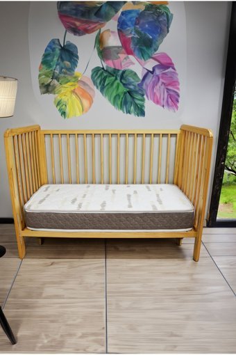 Pure Sleep Dikdörtgen Bambu Ortopedik 80x120 cm Anne Yanı Bebek Yatağı