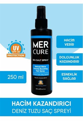Mercure Dolgunlaştırıcı Islak Görünümlü Deniz Tuzlu Orta Saç Spreyi 250 ml