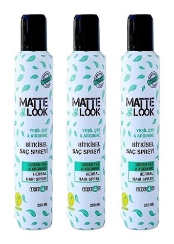 Matte Look Şekillendirici Islak Görünümlü Keratinli Güçlü Saç Spreyi 3x250 ml