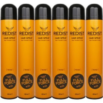 Redist Full Force No: 51 Şekillendirici Islak Görünümlü Provitaminli Ekstra Güçlü Saç Spreyi 6x400 ml