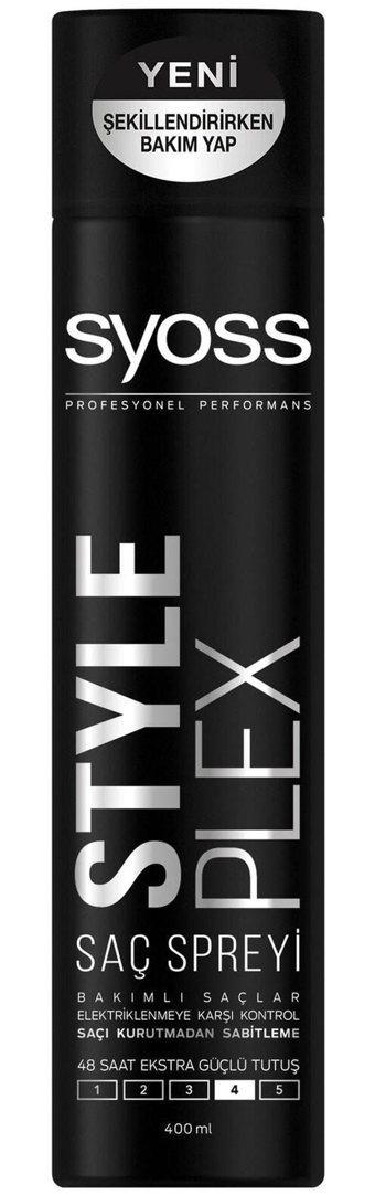 Syoss Style Plex Şekillendirici Islak Görünümlü Provitaminli Ekstra Güçlü Saç Spreyi 400 ml