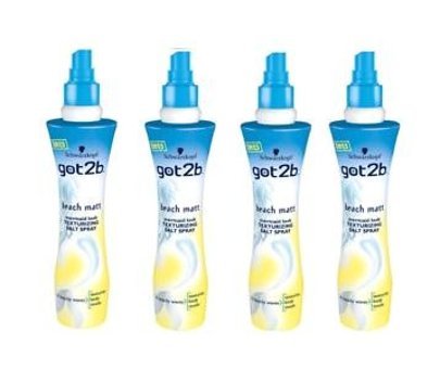 Schwarzkopf Got2B - Beach Babe Şekillendirici Islak Görünümlü Deniz Tuzlu Güçlü Saç Spreyi 4x200 ml