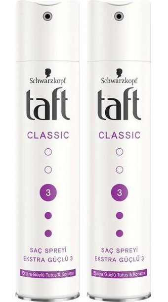 Schwarzkopf Taft Classic Şekillendirici Islak Görünümlü Keratinli Ekstra Güçlü Saç Spreyi 250 ml