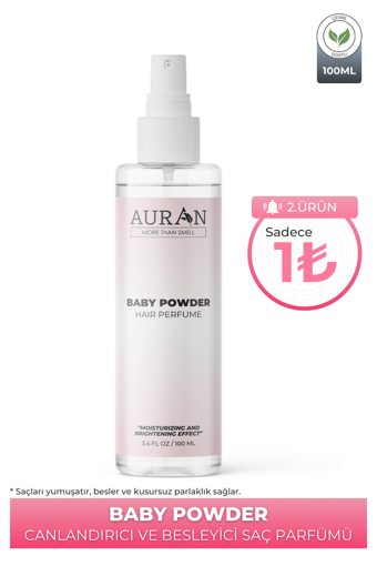 Auran Baby Powder Besleyici Islak Görünümlü Keratinli Güçlü Saç Spreyi 100 ml