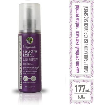 Organics Isıdan Koruyucu Islak Görünümlü Provitaminli Hafif Saç Spreyi 177 ml