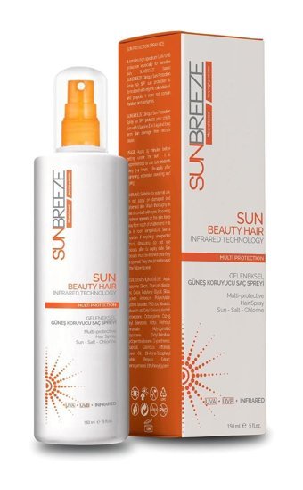 Sun Breeze Sun Beauty Hair Güneş Koruyucu Islak Görünümlü Provitaminli Hafif Saç Spreyi 150 ml