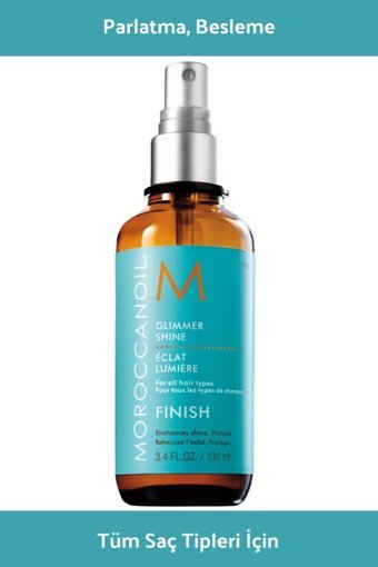 Moroccanoil Trendmu - Glimmer Shine Parlaklık Veren Simli Islak Görünümlü Provitaminli Hafif Saç Spreyi 100 ml