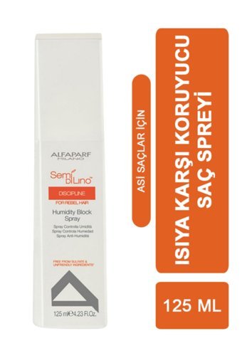 Alfapars Lisse Semi Di Lino Discipline Isıdan Koruyucu Islak Görünümlü Keratinli Güçlü Saç Spreyi 125 ml