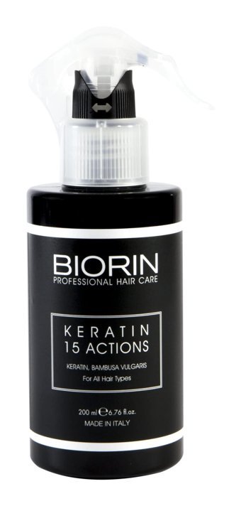 Biorin 15 Action Şekillendirici Islak Görünümlü Keratinli Güçlü Saç Spreyi 200 ml