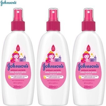Johnson´S Baby Kolay Tarama Islak Görünümlü Keratinli Güçlü Saç Spreyi 3x200 ml