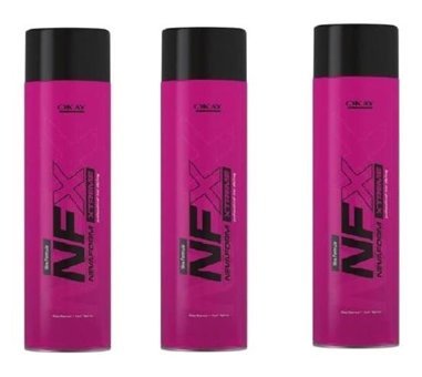 Okay Nfx Şekillendirici Islak Görünümlü Provitaminli Ekstra Güçlü Saç Spreyi 3x100 ml