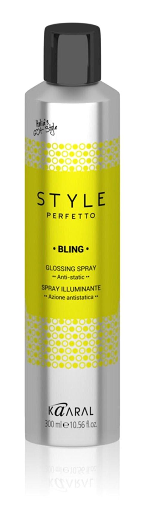 Kaaral Style Perfetto Bling Parlaklık Veren Islak Görünümlü Keratinli Güçlü Saç Spreyi 300 ml