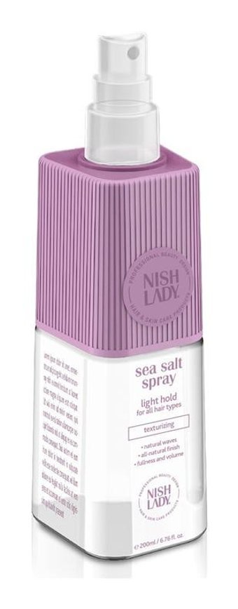 Nish Lady Sea Dolgunlaştırıcı Islak Görünümlü Deniz Tuzlu Hafif Saç Spreyi 200 ml