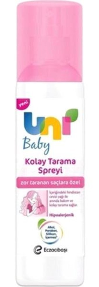 Uni Baby Kolay Tarama Islak Görünümlü Provitaminli Hafif Saç Spreyi 200 ml