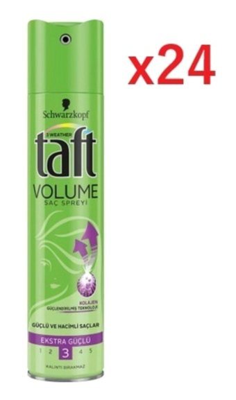 Schwarzkopf Taft Sabitleyici Islak Görünümlü Provitaminli Güçlü Saç Spreyi 24x250 ml