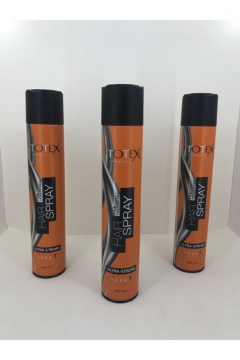 Totex Şekillendirici Islak Görünümlü Provitaminli Ekstra Güçlü Saç Spreyi 3x400 ml