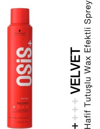 Schwarzkopf Osis Velvet Şekillendirici Islak Görünümlü Provitaminli Hafif Saç Spreyi 200 ml