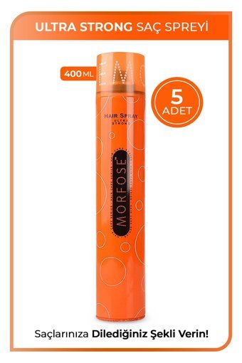 Morfose Sabitleyici Islak Görünümlü Provitaminli Ekstra Güçlü Saç Spreyi 5x400 ml