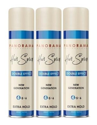 Panorama Sabitleyici Islak Görünümlü Provitaminli Ekstra Güçlü Saç Spreyi 3x400 ml