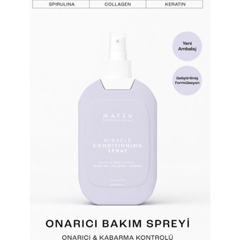 Matsu Miracle Besleyici Islak Görünümlü Biotin Güçlü Saç Spreyi 200 ml