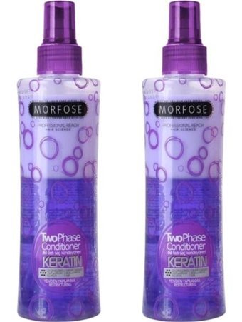 Morfose Çift Fazlı Şekillendirici Islak Görünümlü Keratinli Güçlü Saç Spreyi 2x240 ml