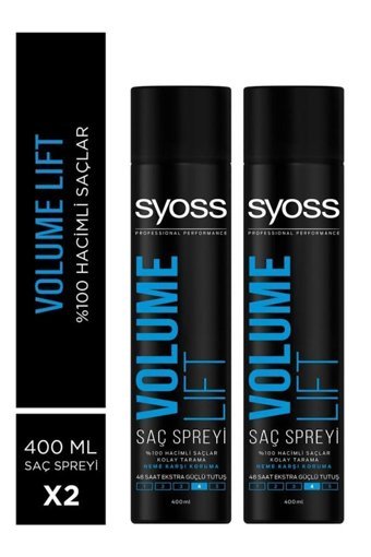 Syoss Lift No: 4 Dolgunlaştırıcı Islak Görünümlü Provitaminli Saç Spreyi 2x400 ml