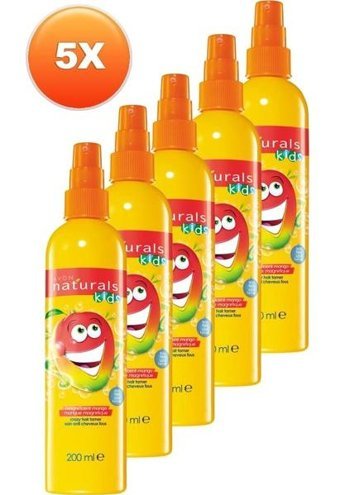 Avon Naturals Kids Şekillendirici Islak Görünümlü Keratinli Güçlü Saç Spreyi 5x200 ml