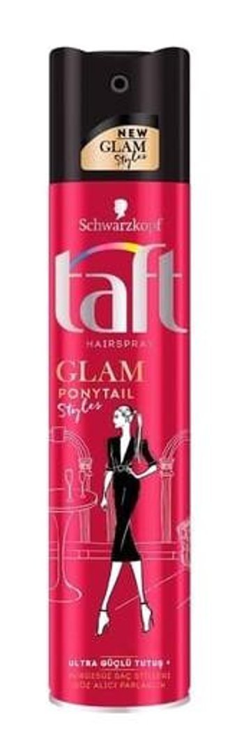 Schwarzkopf Taft Glam Ponytail Sabitleyici Islak Görünümlü Provitaminli Güçlü Saç Spreyi 250 ml